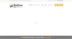 Desktop Screenshot of beegreenpestsolutions.com